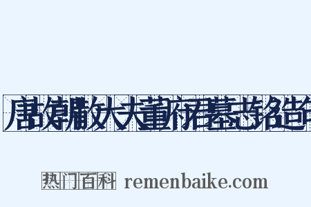 唐故朝散大夫董府君墓志铭造句是什么意思的图片